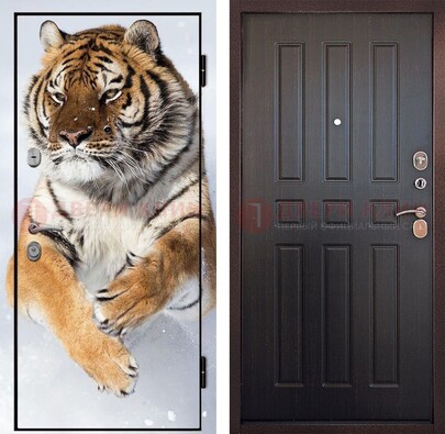 Металлическая дверь с фотопечатью тигра ДФ-1 в Сергиевом Посаде