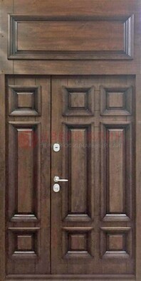 Классическая входная дверь с верхней фрамугой ДФГ-15 в Сергиевом Посаде