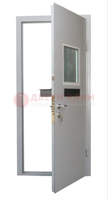 Белая металлическая дверь в кассу ДКС-1 в Сергиевом Посаде