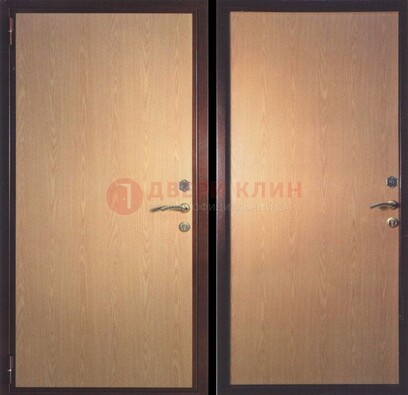 Коричневая металлическая дверь с ламинатом ДЛ-17 в Сергиевом Посаде