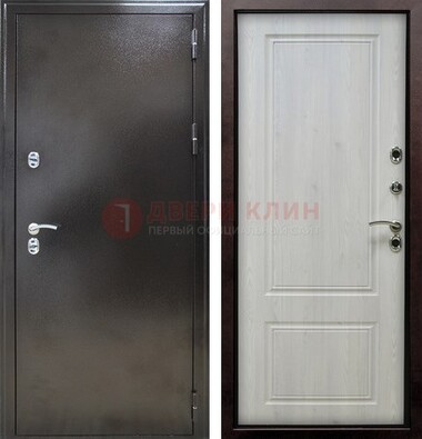 Коричневая железная дверь с МДФ ДМ-170 в Сергиевом Посаде