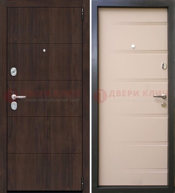 Темная стальная дверь c филенчататыми МДФ ДМ-234 в Сергиевом Посаде