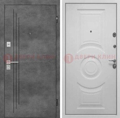 Металлическая коричневая дверь с МДФ Махагон внутри ДМ-287 в Сергиевом Посаде