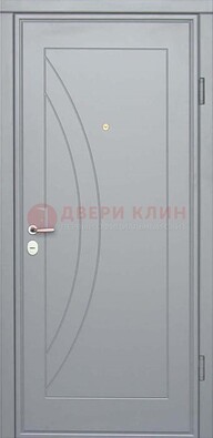 Белая железная дверь с МДФ ДМ-29 в квартиру в Сергиевом Посаде