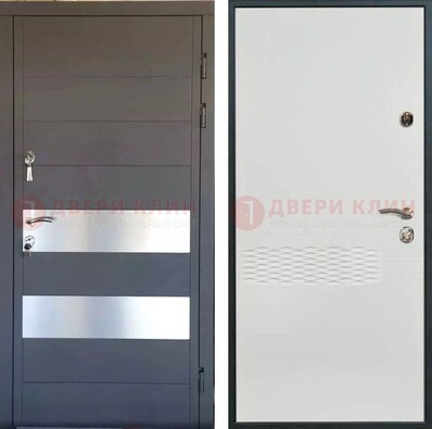 Металлическая дверь МДФ темная и светлая ДМ-420 в Сергиевом Посаде