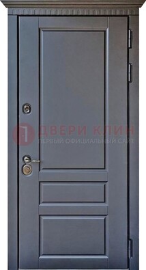 Тёмная входная дверь для коттеджа с МДФ ДМ-528 в Сергиевом Посаде