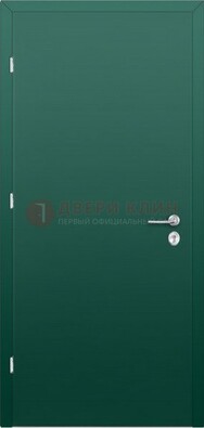 Зеленая стальная дверь с нитроэмалью ДН-6 в Сергиевом Посаде