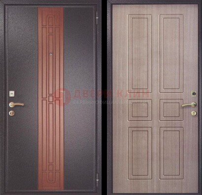 Коричневая входная дверь с порошковым покрытием ДП-161 в Сергиевом Посаде
