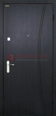 Черная стальная дверь с порошковым покрытием ДП-186 в Сергиевом Посаде