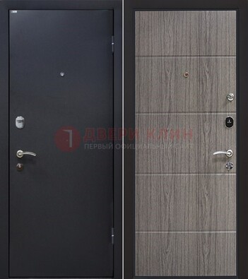 Черная входная дверь с порошковым напылением ДП-189 в Сергиевом Посаде