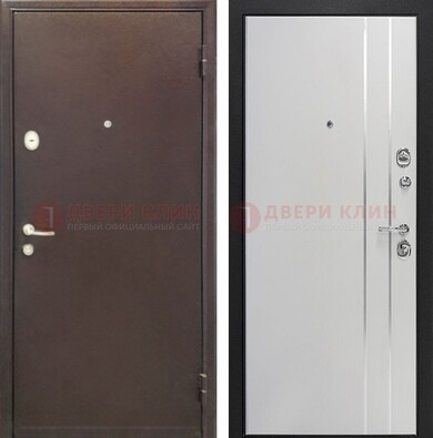 Входная дверь с порошковым покрытием с МДФ с молдингами ДП-232 в Сергиевом Посаде