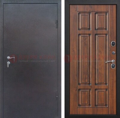 Входная дверь с порошковым покрытием Медный антик с МДФ панелью ДП-235 в Сергиевом Посаде