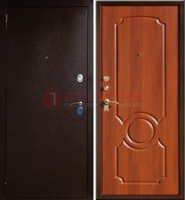 Темная железная дверь с порошковым напылением ДП-46 в Сергиевом Посаде
