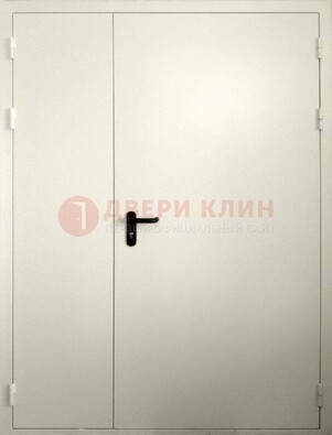 Белая противопожарная двупольная дверь ДПМ-02/60 в Сергиевом Посаде