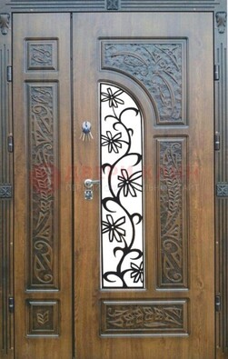 Морозостойкая металлическая парадная дверь ДПР-12 в Сергиевом Посаде