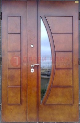 Офисная стальная парадная дверь со вставками из стекла ДПР-13 в Сергиевом Посаде