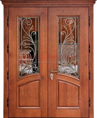 Влагостойкая стальная парадная дверь с декоративными вставками ДПР-59 в Сергиевом Посаде