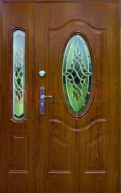 Парадная дверь со стеклянными вставками ДПР-73 для дома в Сергиевом Посаде
