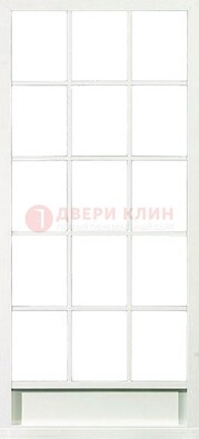 Железная решетчатая дверь в белом цвете ДР-10 в Сергиевом Посаде