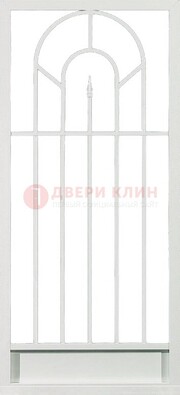 Стальная решетчатая дверь в белом цвете с пикой ДР-11 в Сергиевом Посаде