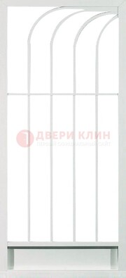 Белая металлическая решетчатая дверь ДР-17 в Сергиевом Посаде