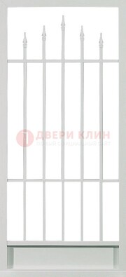 Светлая стальная решетчатая дверь с пиками ДР-21 в Сергиевом Посаде