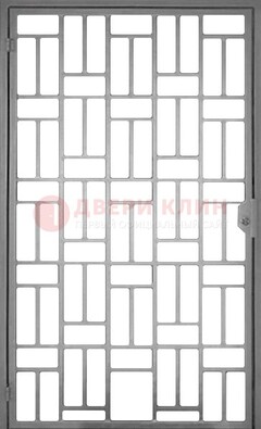 Металлическая решетчатая дверь в сером цвете ДР-23 в Сергиевом Посаде