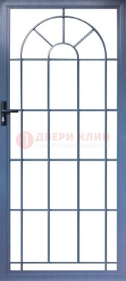 Синяя металлическая решетчатая дверь ДР-28 в Сергиевом Посаде