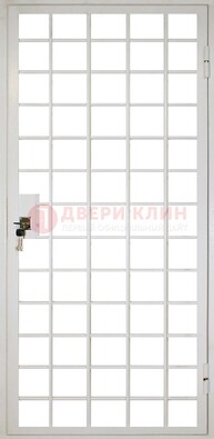 Белая металлическая решетчатая дверь ДР-2 в Сергиевом Посаде