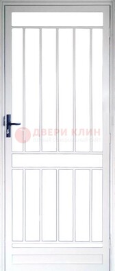 Железная решетчатая дверь белая ДР-32 в Сергиевом Посаде