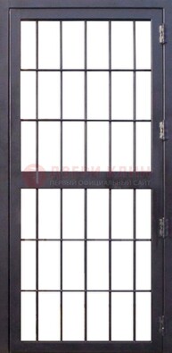 Темная стальная решетчатая дверь ДР-34 в Сергиевом Посаде