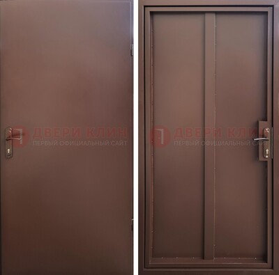 Техническая дверь с порошковым покрытием медный антик с двух сторон ДП-253 в Сергиевом Посаде