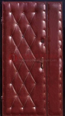 Бордовая тамбурная дверь ДТМ-25 в Сергиевом Посаде