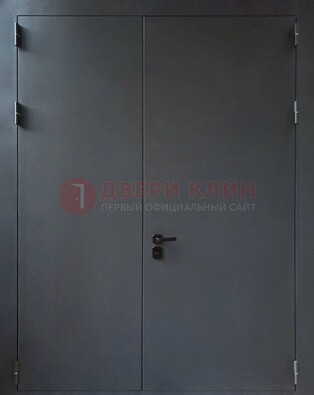 Черная распашная тамбурная дверь Порошок ДТМ-46 в Сергиевом Посаде