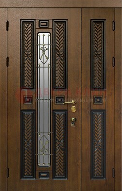 Полуторная входная дверь с виноритом ДВТ-169 в Сергиевом Посаде