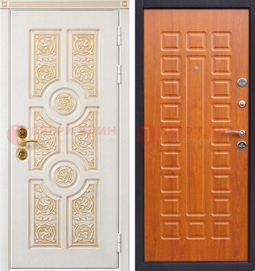 Белая железная дверь с виноритом ДВТ-230 в Сергиевом Посаде