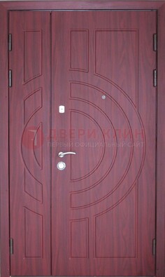 Красная железная дверь с виноритом ДВТ-3 в Сергиевом Посаде