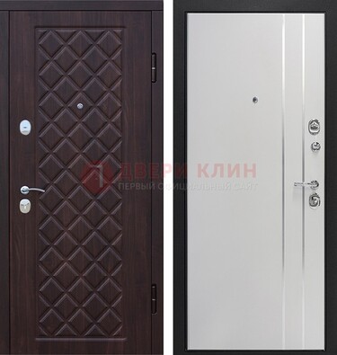 Железная входная дверь с виноритом и МДФ с молдингами ДВТ-87 в Сергиевом Посаде