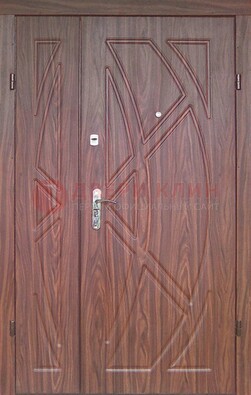 Железная тамбурная полуторная дверь с МДФ ПЛ-7 в Сергиевом Посаде